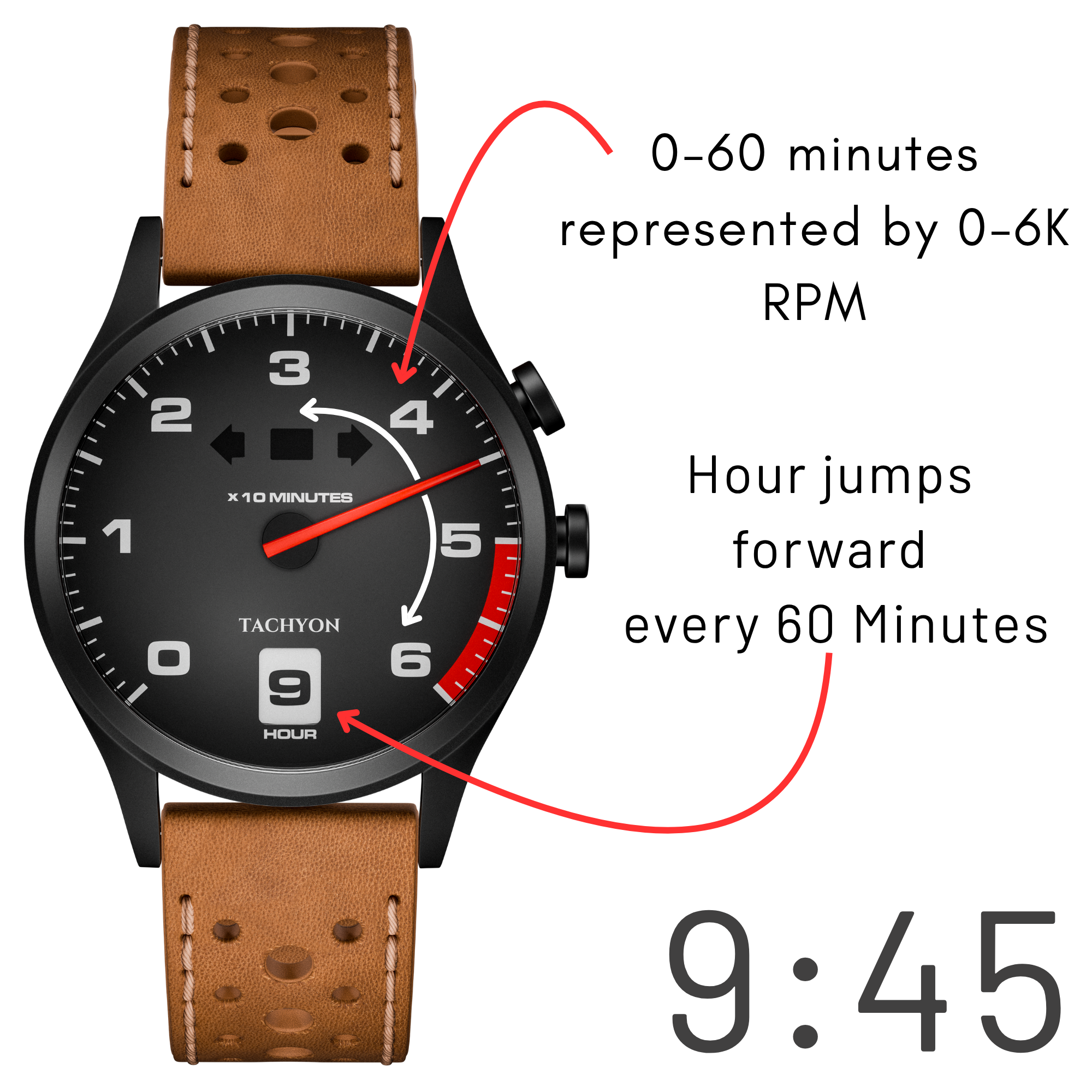 Tachyon "Classic" Brown Strap Pre-Order